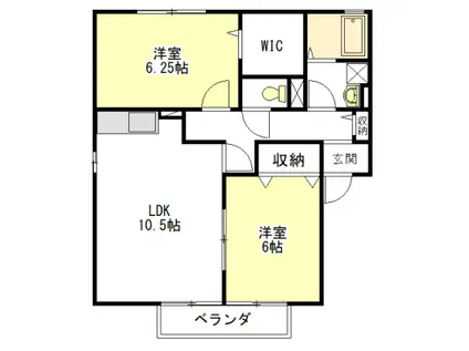 MS ANNEX(2LDK/1階)の間取り写真