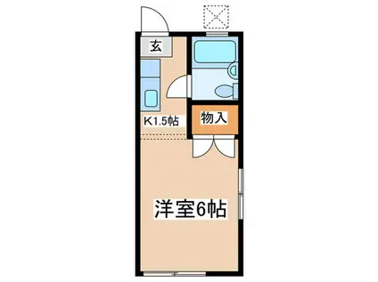 サンライズハイツ(1K/1階)の間取り写真