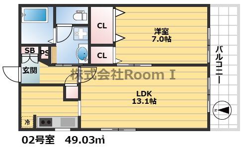 LIFEART・旭化成ヘーベルメゾンHEBEL HAUS(1LDK/2階)の間取り写真