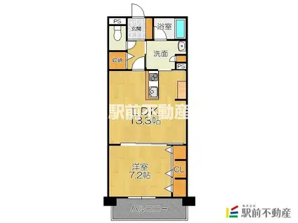 モントーレ香椎浜サーフタワー イーストウ(1LDK/20階)の間取り写真