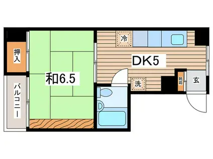 リバーサイド鈴木(1DK/1階)の間取り写真