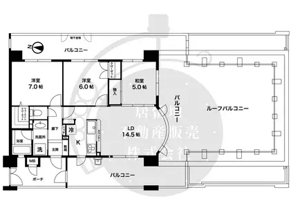 プレステージ塩屋シーサイドパレス(3LDK/7階)の間取り写真