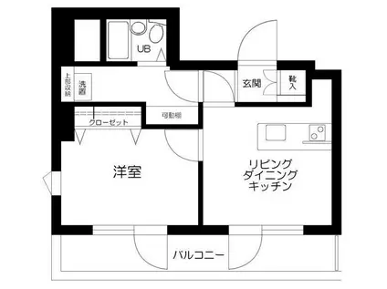リヴレ清水の森(1LDK/5階)の間取り写真