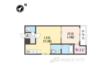 フジパレス東園田公園2番館(1LDK/3階)の間取り写真