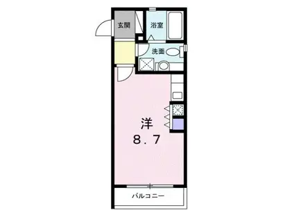 アーバンケティーズ(ワンルーム/5階)の間取り写真