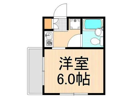 いちごパレス(1K/2階)の間取り写真