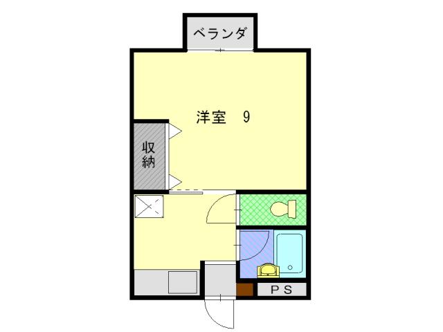 サープラスジュン(1K/1階)の間取り写真
