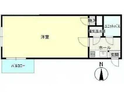 ライオンズマンション目黒第3(1K/5階)の間取り写真