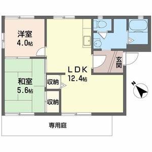 サニーコーポ(2LDK/1階)の間取り写真