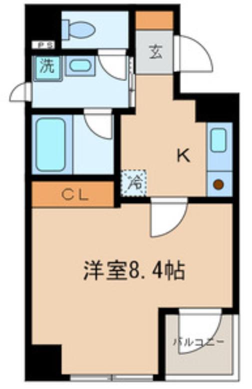 アーバン菊川(1K/7階)の間取り写真