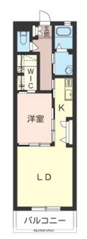 クレセール鎌ケ谷(1LDK/2階)の間取り写真
