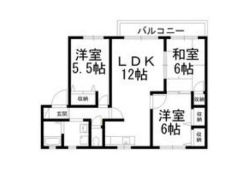 ソレイユルボンIAB(3LDK/1階)の間取り写真
