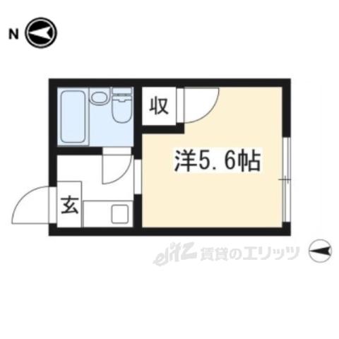ハイツ鳳(1K/1階)の間取り写真