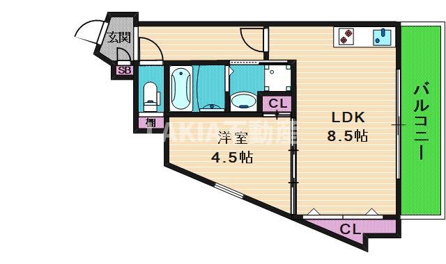 BLDK THEATER(1LDK/2階)の間取り写真