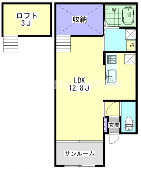 ARIETTA(ワンルーム/1階)の間取り写真