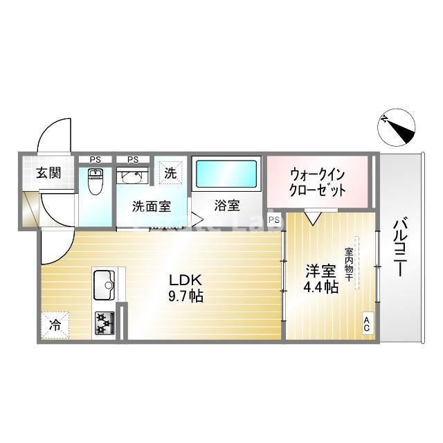 D-ROOM大塚町(1LDK/3階)の間取り写真