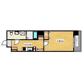 FANTASY SPACE千田町(1K/7階)の間取り写真