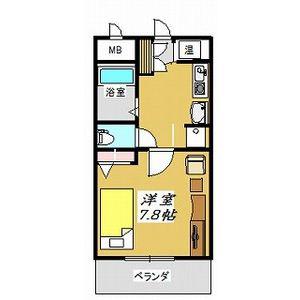 ノーブルハウス吉田(1K/7階)の間取り写真