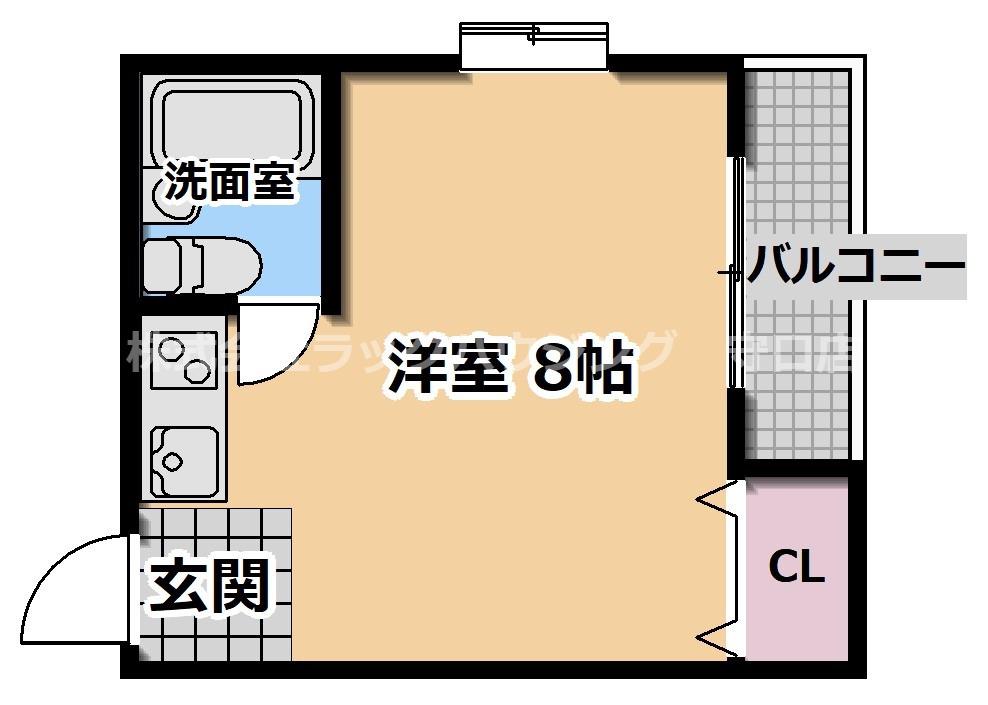 メサ太子橋(ワンルーム/3階)の間取り写真