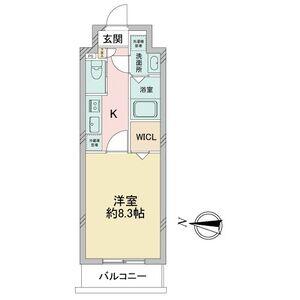 S-FORT堀田通(1K/7階)の間取り写真