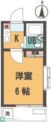 サクセス西台(1K/1階)の間取り写真
