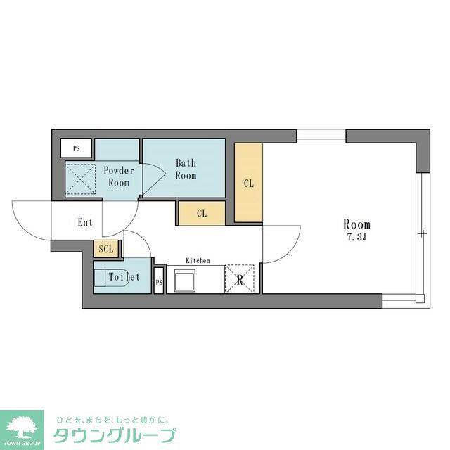 LEGALAND中野富士見町(1K/3階)の間取り写真