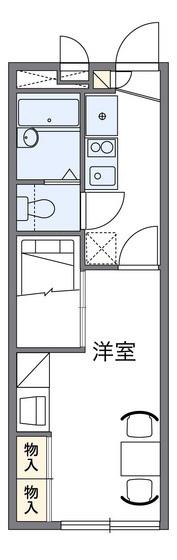 レオパレス長楽寺(1K/1階)の間取り写真