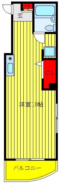 第2永楽ビル(ワンルーム/2階)の間取り写真