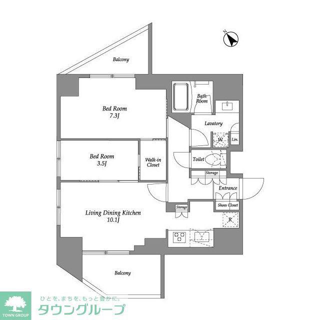 シーズンフラッツ大森西(2LDK/14階)の間取り写真