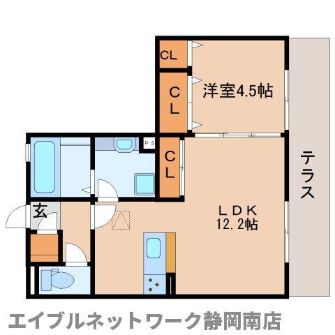 フェリーチェ(1LDK/1階)の間取り写真