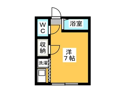 マインパラスト(ワンルーム/1階)の間取り写真