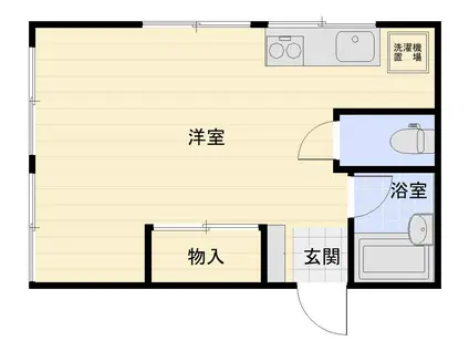 スカイシティSUZUKI(1K/3階)の間取り写真
