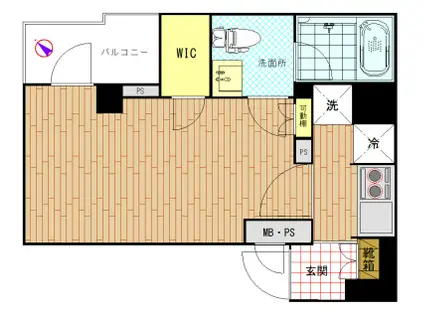 アリーチェ文京根津(1K/9階)の間取り写真