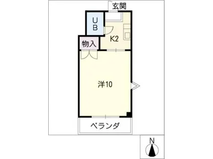 メゾン サンドミール(1K/3階)の間取り写真