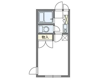 レオパレスIKEGAMI(1K/2階)の間取り写真
