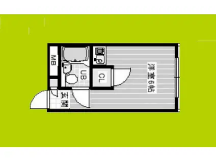 メゾン駒川(ワンルーム/1階)の間取り写真