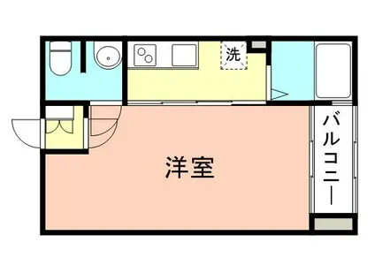 フォルテ(1K/2階)の間取り写真