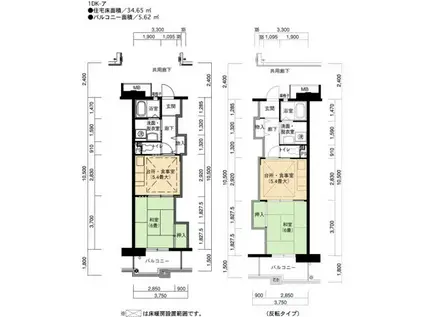 アーバンラフレ鳴海 3号棟(1DK/1階)の間取り写真