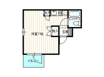 門井マンション(1K/2階)の間取り写真