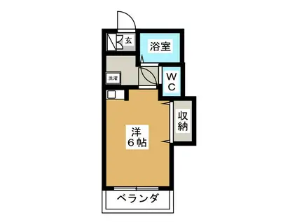 ハイツ291(ワンルーム/2階)の間取り写真