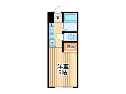 リトルグレイス2(1K/1階)の間取り写真