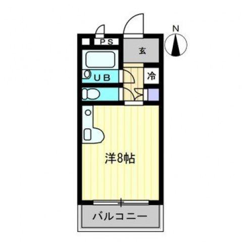 センチュリーガーデン(1K/4階)の間取り写真