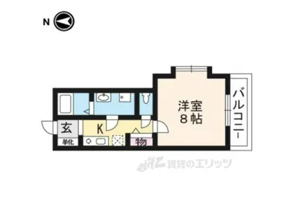 メゾン・アベイル(1K/3階)の間取り写真