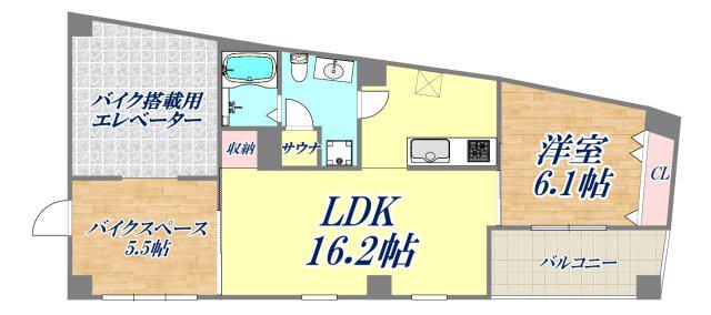 EG-12B(1LDK/2階)の間取り写真