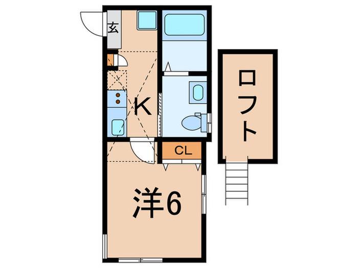 XINYI1996(1K/2階)の間取り写真