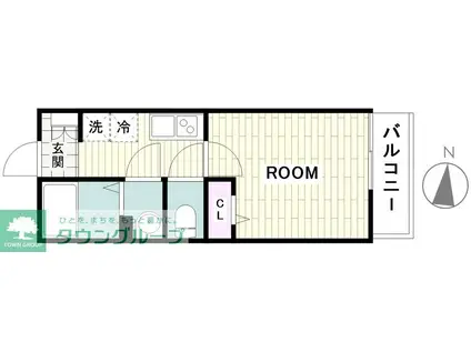 フルセイル南町田I(1K/1階)の間取り写真