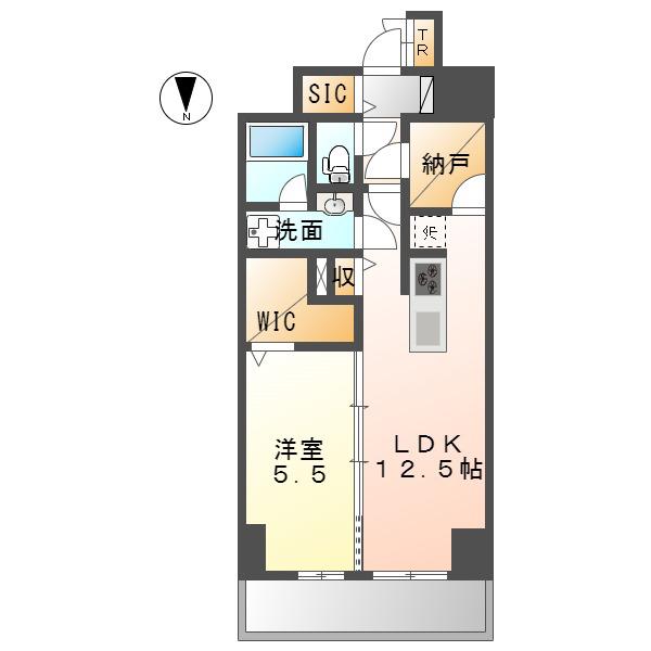 CLOVER泉(1SLDK/5階)の間取り写真