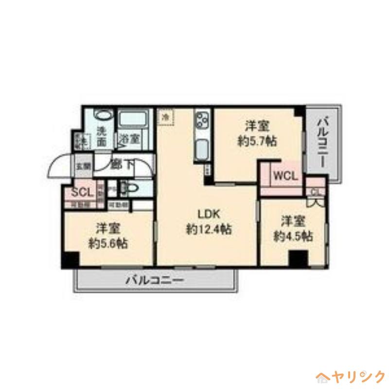 ウーリィパレス大森(3LDK/2階)の間取り写真