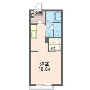 サウスパークハイム(ワンルーム/2階)の間取り写真