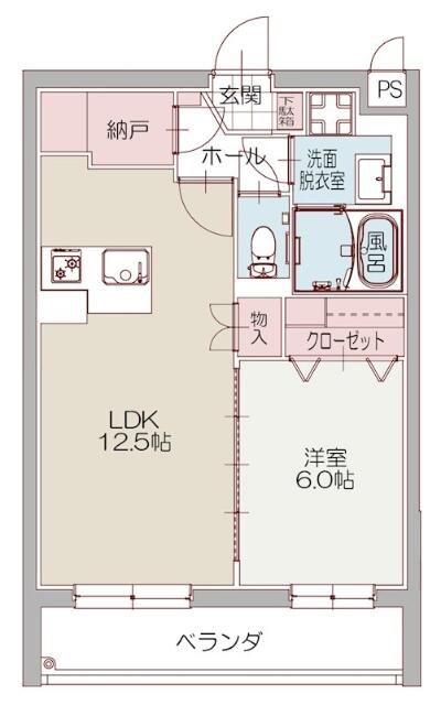 S.COURT 沼津駅北(1LDK/3階)の間取り写真